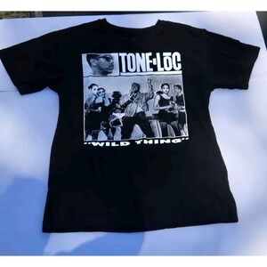 Tone-Loc Wild Thing Graphic T-Shirt Black Hip Hop Rap Men's XXL